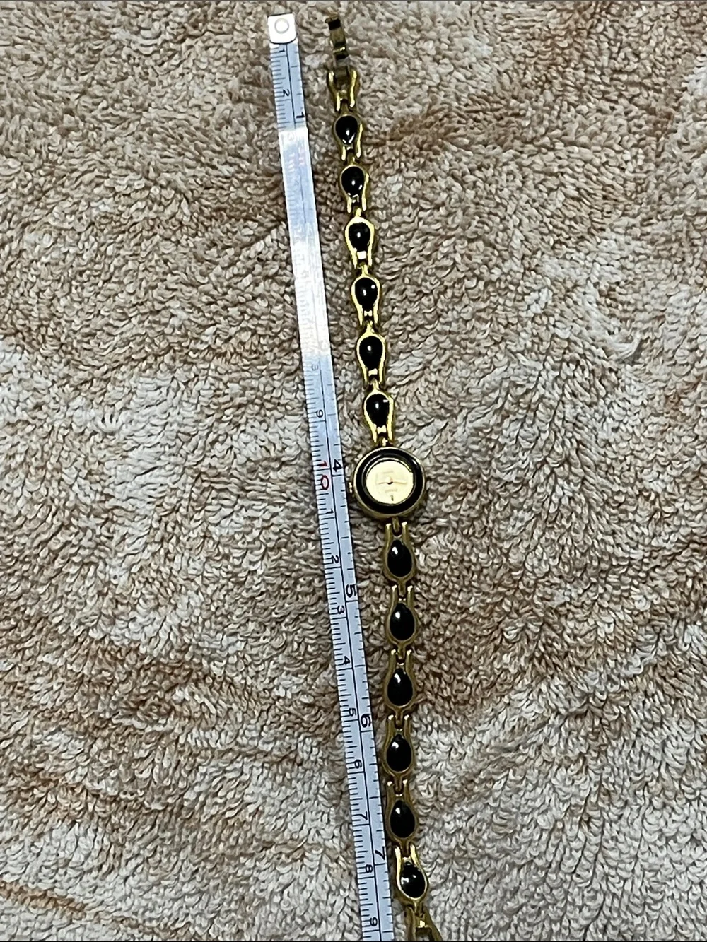 Pulsar Gold-Tone Bracelet Watch with Black Accents